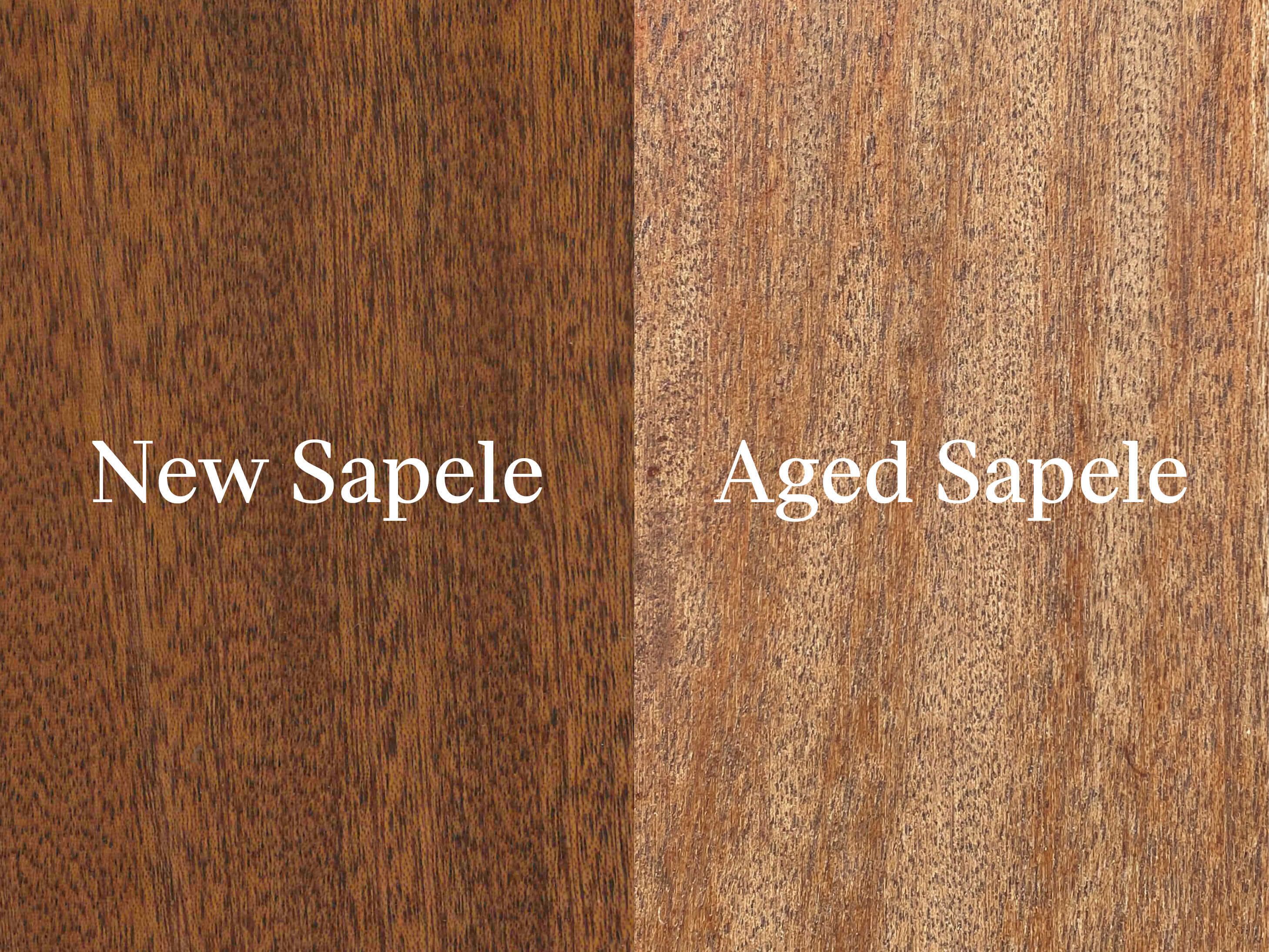 New Sapele vs Aged Sapele